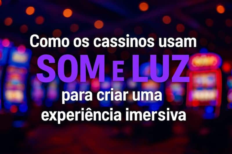 Máquinas de cassino com luzes coloridas e ambiente escuro