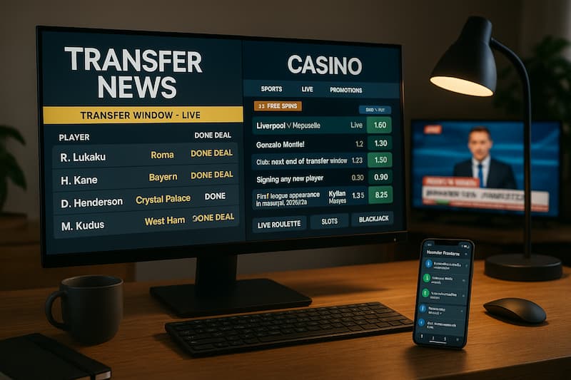 Impacto da janela de transferências nos cassinos online