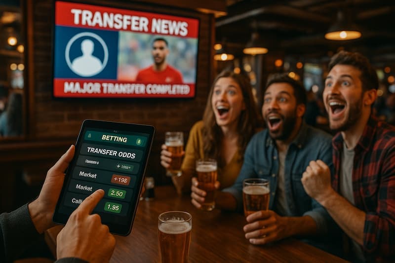 Transferência de jogador impactando apostas em cassinos online