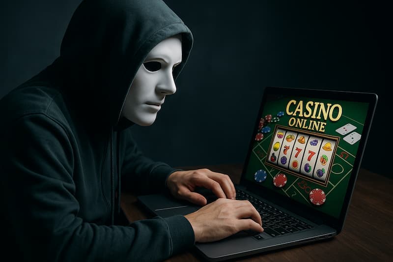 jogar anonimante em um cassino