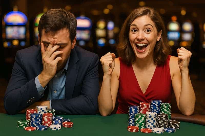 perdas e ganhos em cassino