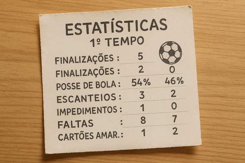 estastisticas futebol