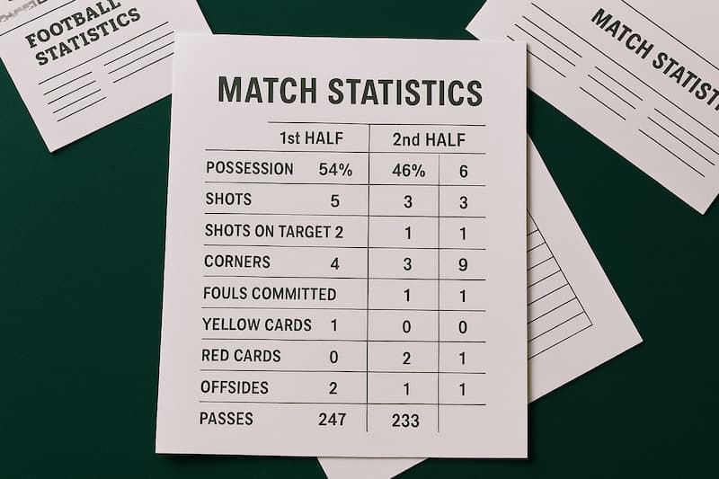 estastisticas para futebol